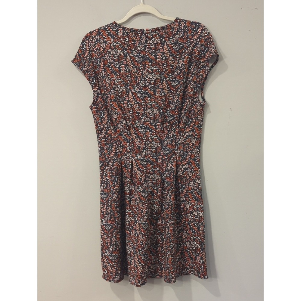 LOFT Floral Cap-Sleeve Mini Dress size 8 - Picture 5 of 7
